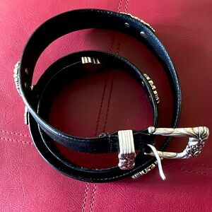 Black leather, dress it up or down.